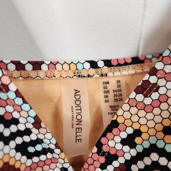 Addition Elle Boho Tankini Swimsuit Top Plus Size 3X Beach Cruise - Picture 5 of 6